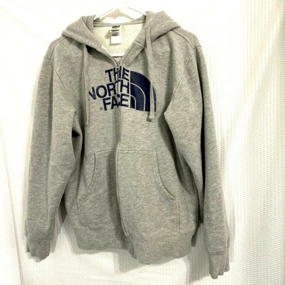 The North‎ Face Gray Full Zip Hoodie F351